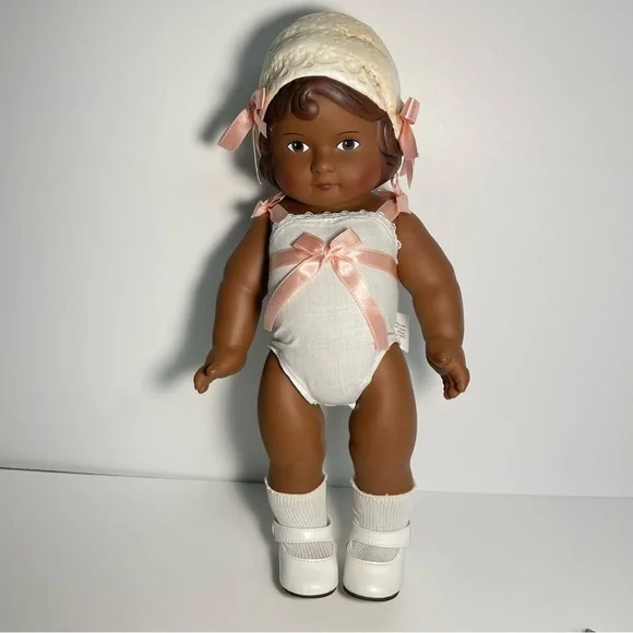 Daisy Kingdom 12" Vintage Dark Skinned Rosie Doll and Extra Outfit - Picture 2 of 9